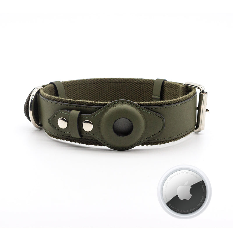 Keepaws™ Vegan Leather AirTag Collar